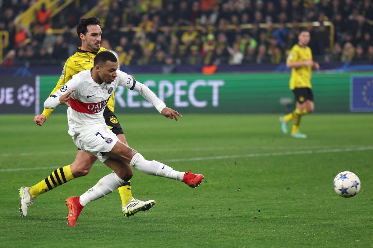 1-1. Un empate con sufrimiento en Dortmund mete al PSG en octavos de final.