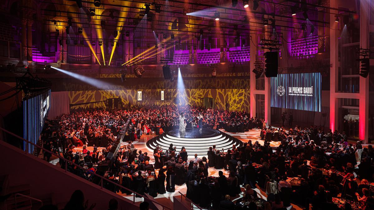 La sala Oval del MNAC durante la celebración de la 14a edición de los Premios Gaudí