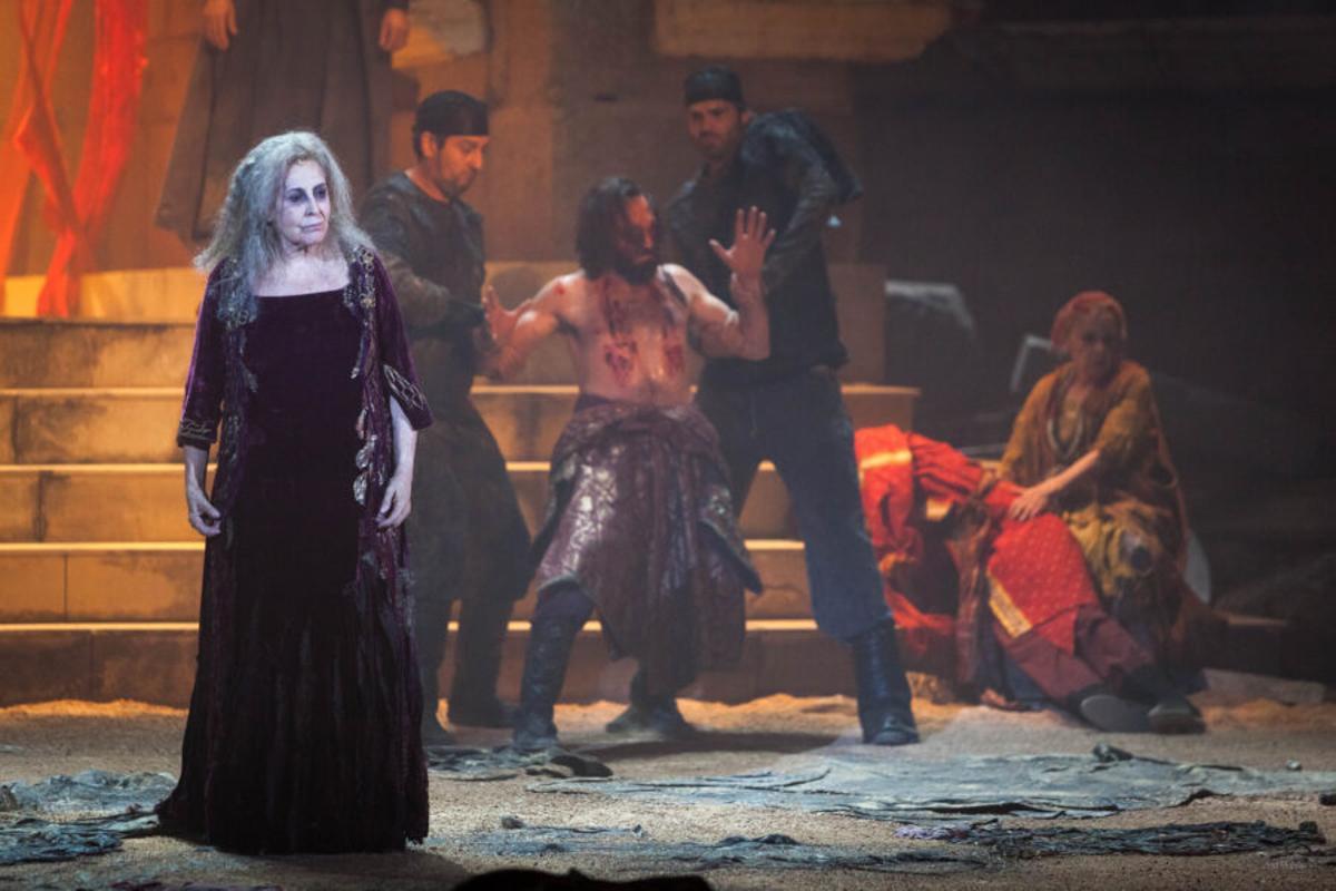 'Hécuba' representada en 2012 en el Teatro Romano de Mérida.