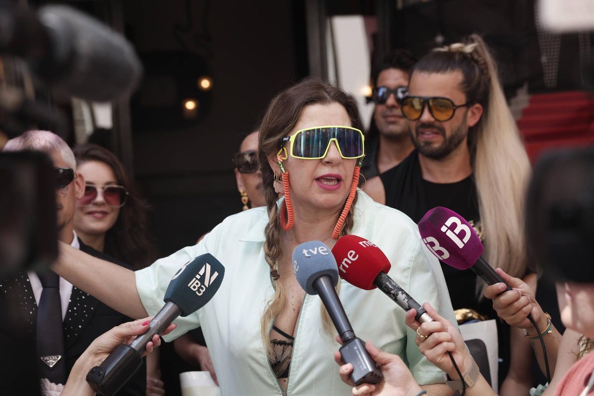 La Terremoto de Alcorcón, este jueves durante la presentación de la fiesta.