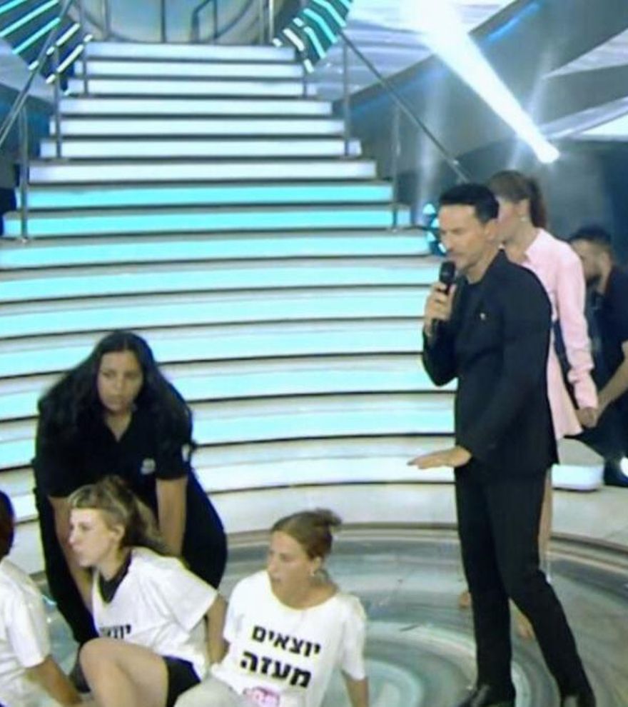 Un grupo de activistas se cuela en el plató de &#039;Gran Hermano&#039; Israel para denunciar el genocidio en Gaza