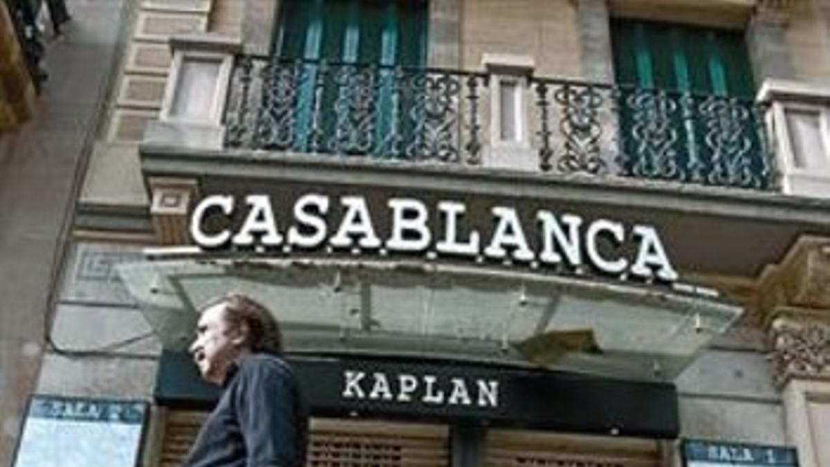 Aspecto del cine Casablanca Kaplan en la tarde de ayer.