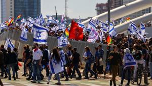 Protestas en Tel Aviv por la polémica reforma judicial del Gobierno de Netanyahu