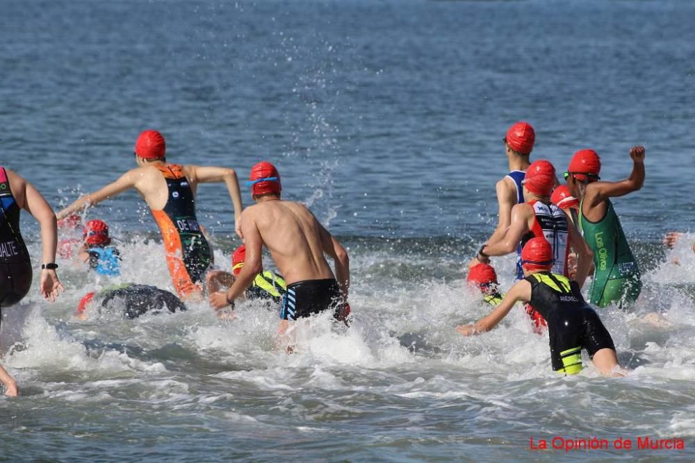 Final de triatlón de Deporte en Edad Escolar