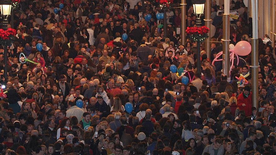 Ambiente navideño en las calles de Málaga.