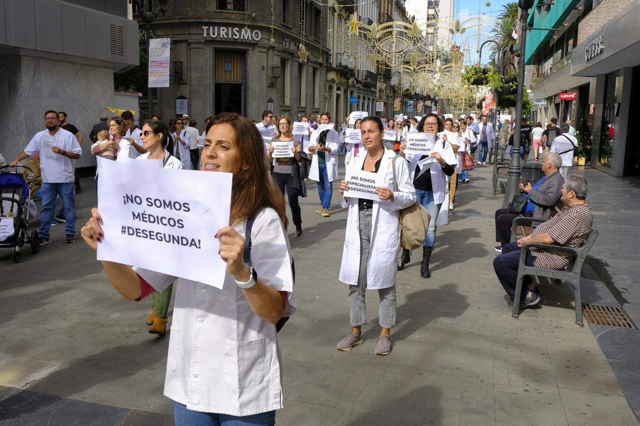 Marea Blanca, por la consolidación en la calle Triana en Las Palmas de Gran Canaria