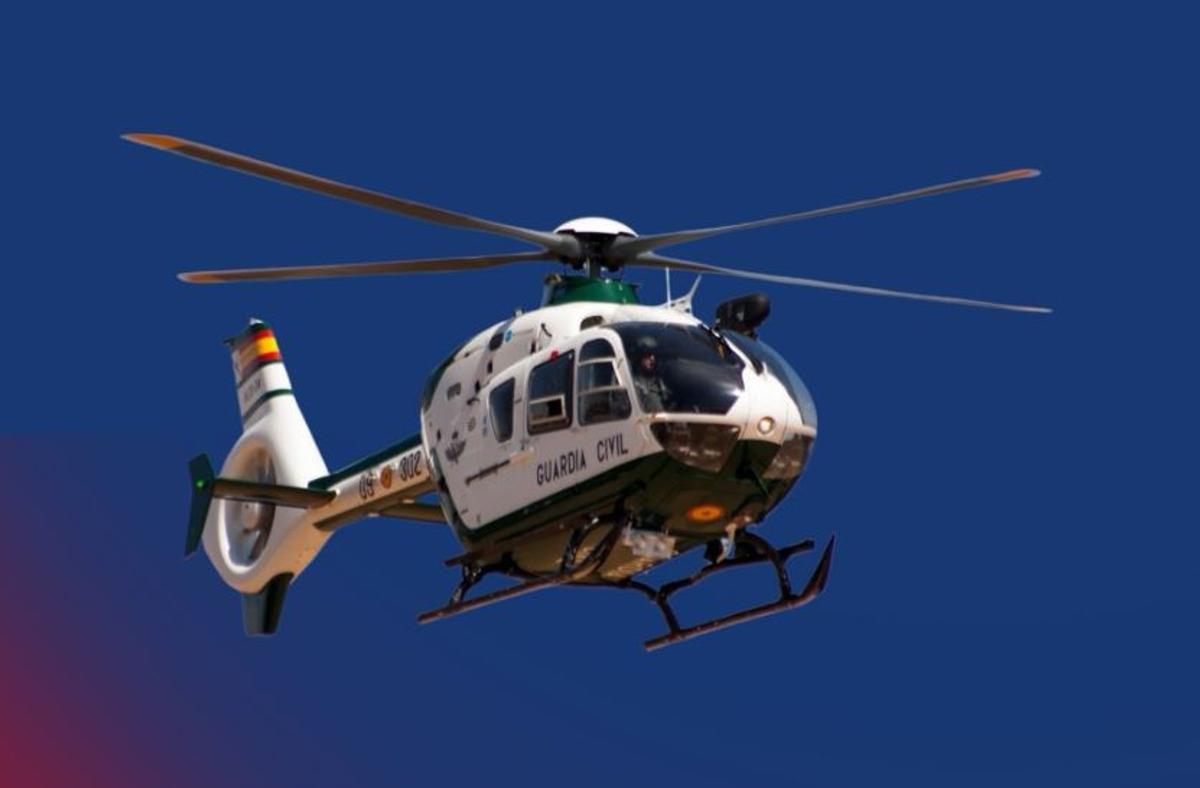 El EC135, de la Guardia Civil