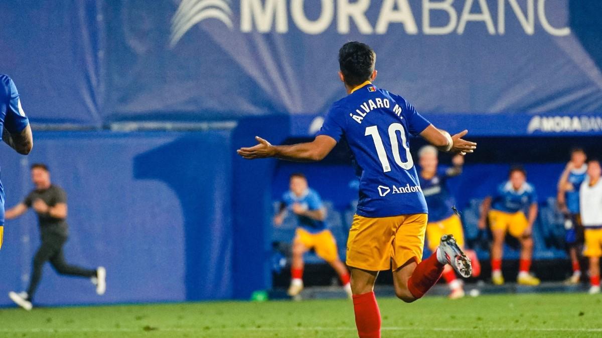 El Andorra pasó la eliminatoria de Copa frente al Don Benito (imagen de archivo)
