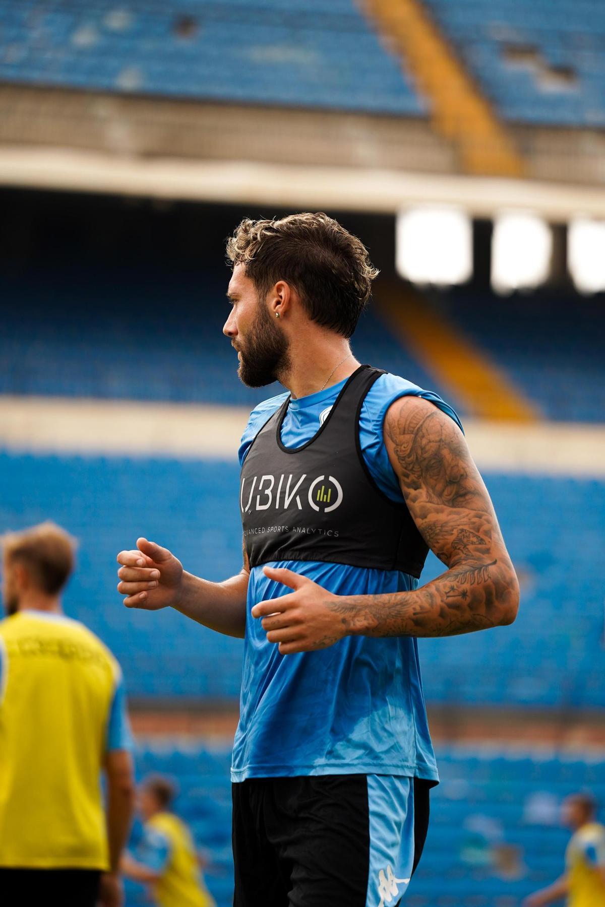 Samu Vázquez, durante la actual pretemporada.