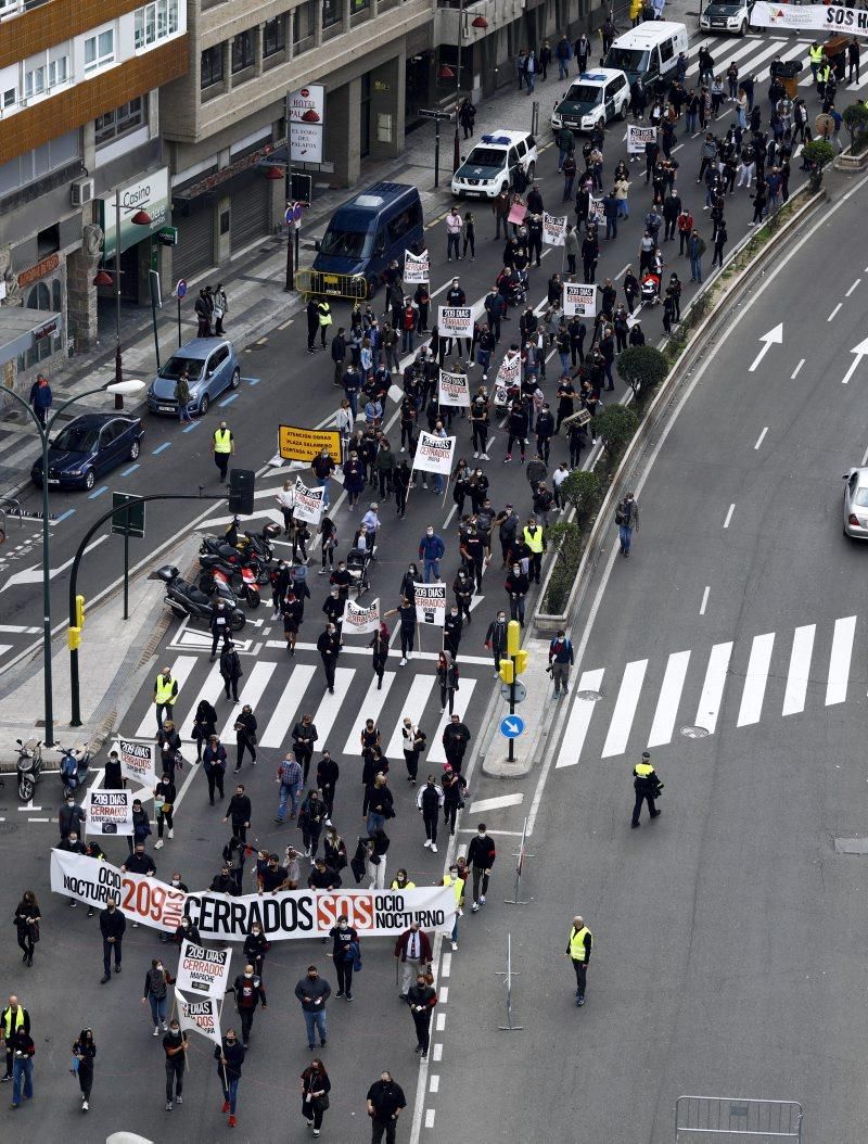 Manifestación de hostelería, ocio y turismo