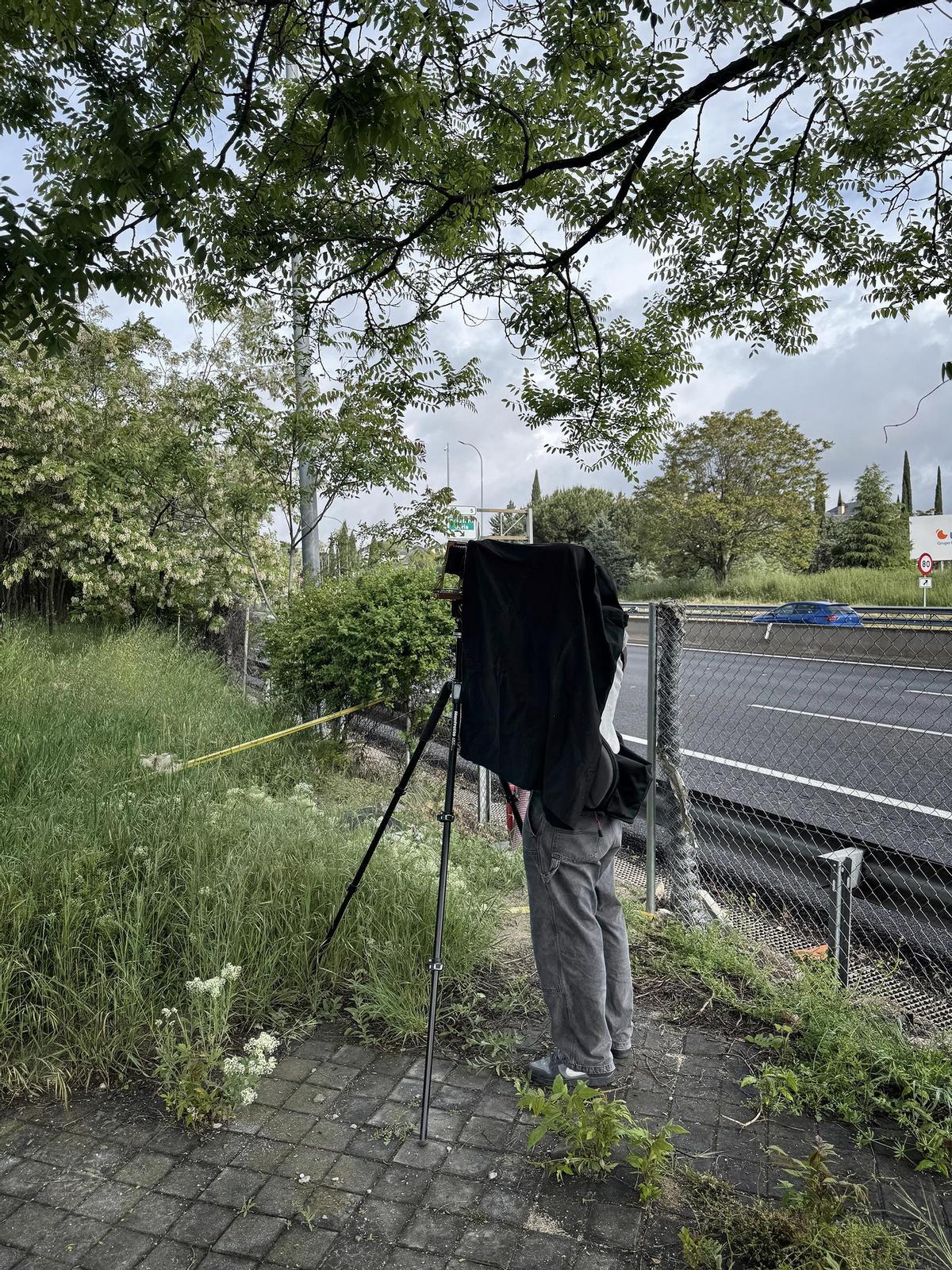 La cámara de placas de 9x12 cm que utilizan Paco y Leo.