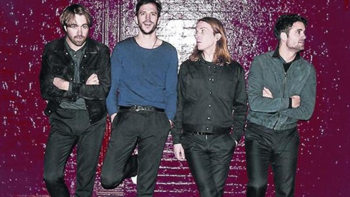 The Vaccines, en una imagen promocional, con Justin Young primero por la izquierda.