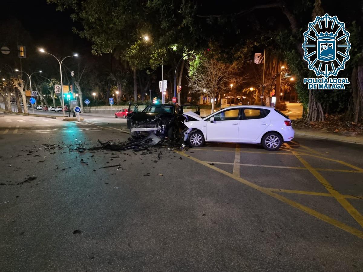 Accidente de tráfico en el Paseo de los Curas.