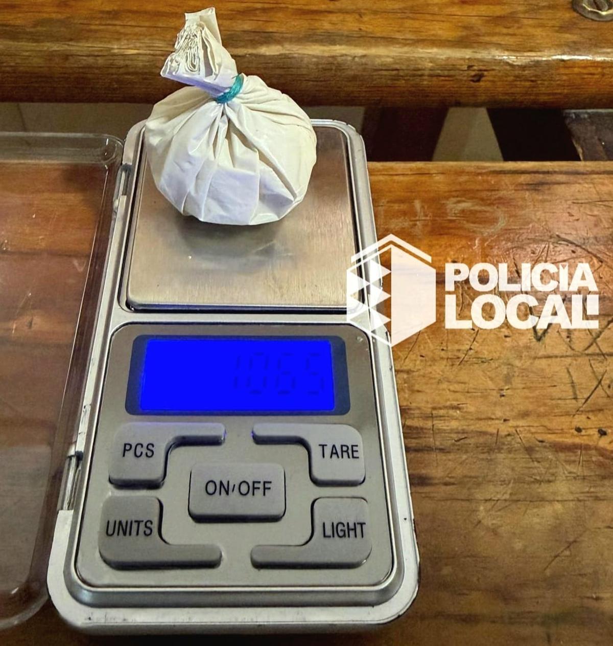 Droga requisada en Santa Cruz.