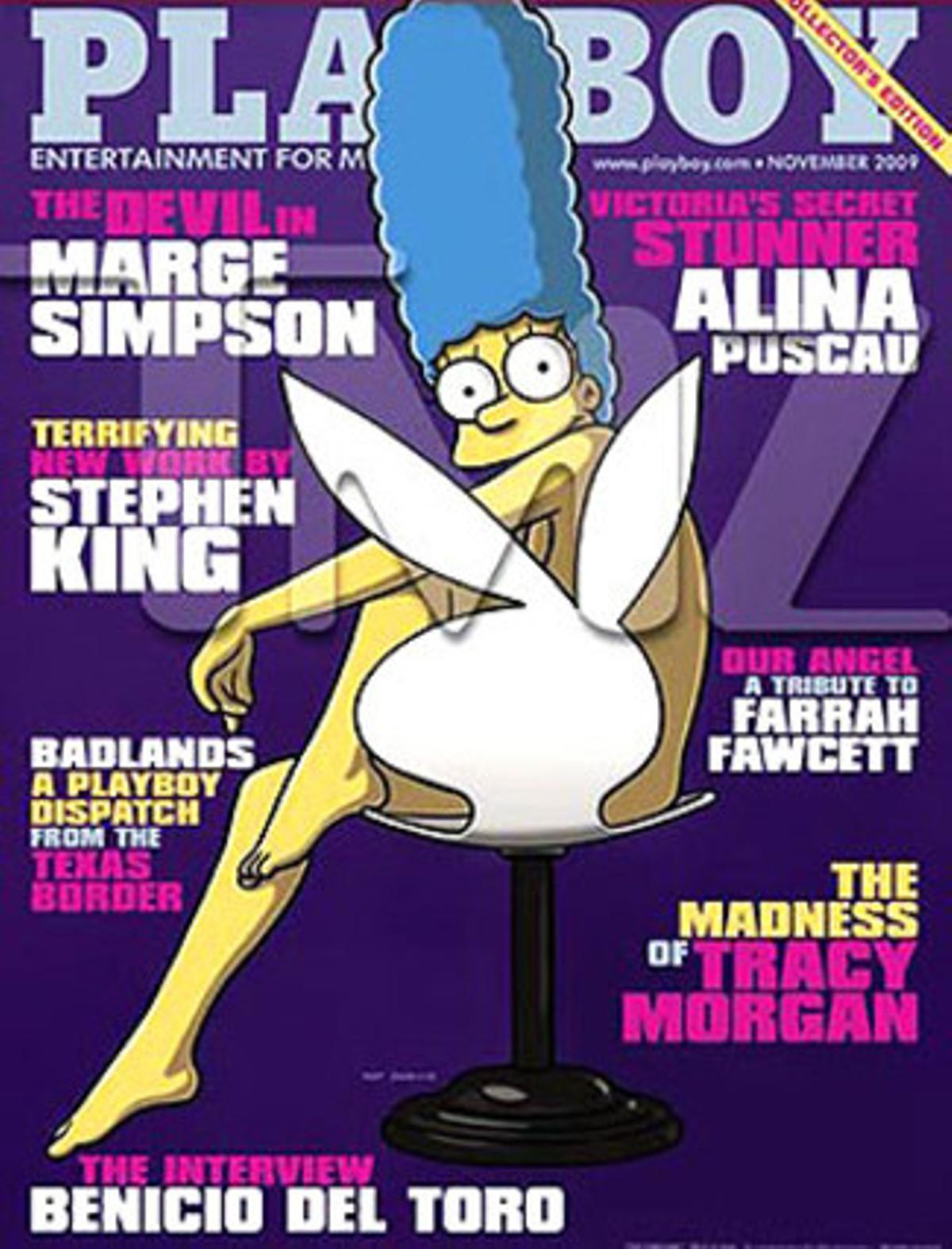 Amb Marge Simpson a la portada del novembre; ’Playbloy’ celebra el 20è aniversari de la sèrie. Amb Marge Simpson a la portada del novembre; ’Playbloy’ celebra el 20è aniversari de la sèrie.