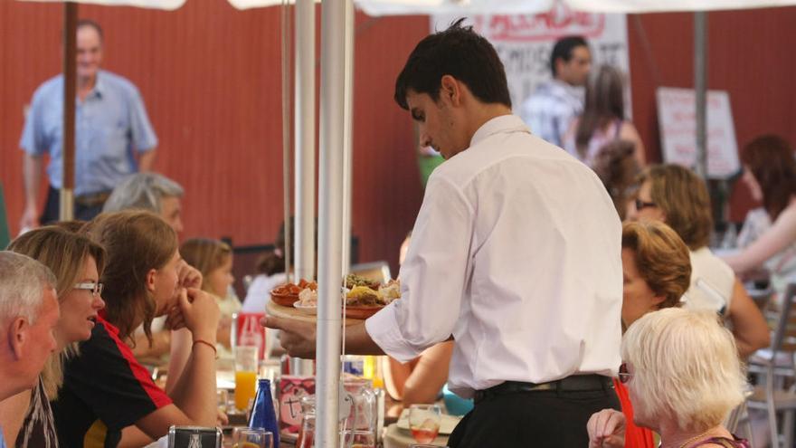 La hostelería concentra a muchos trabajadores a tiempo parcial.