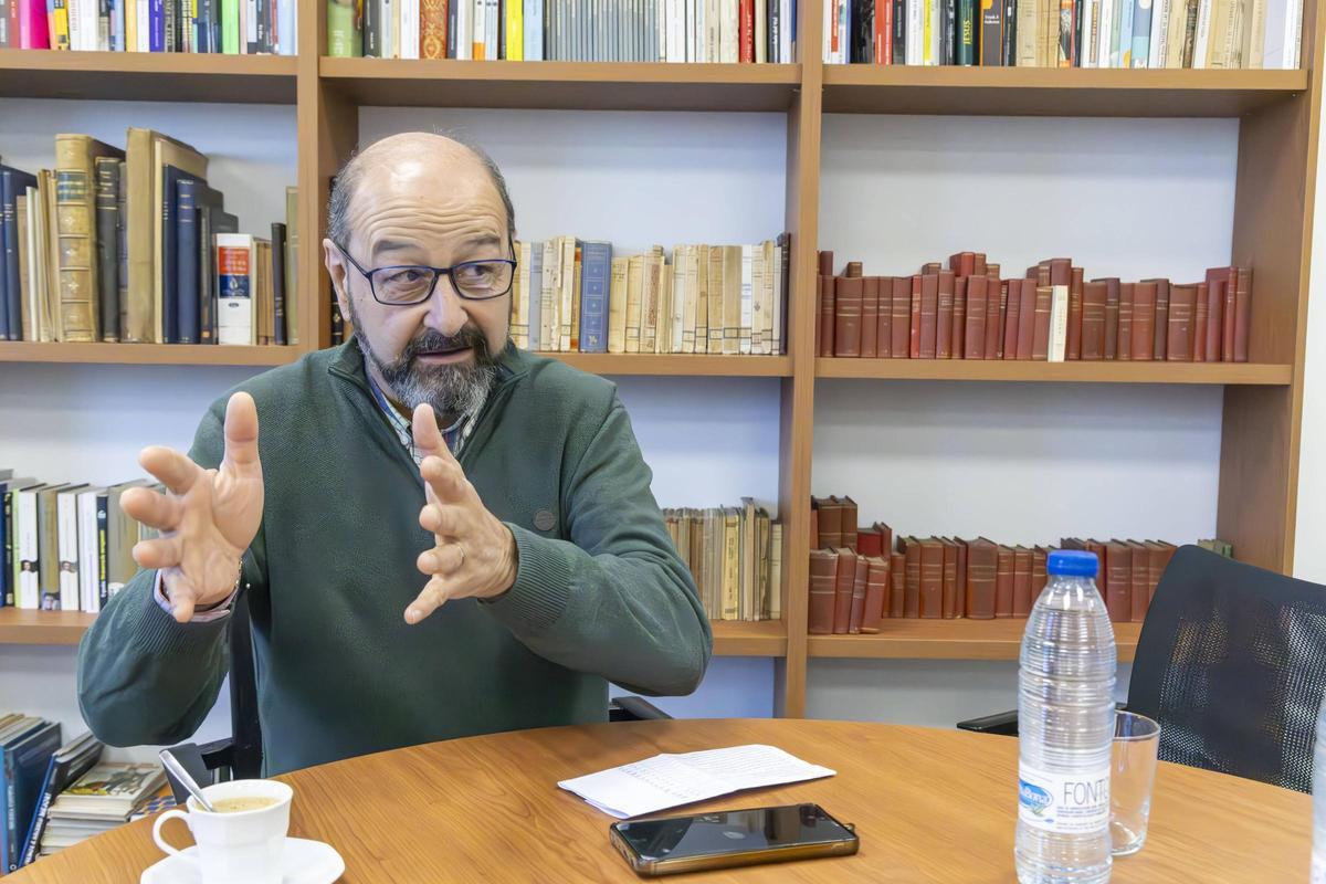 Delmiro Prieto, en la sede de EL CORREO GALLEGO