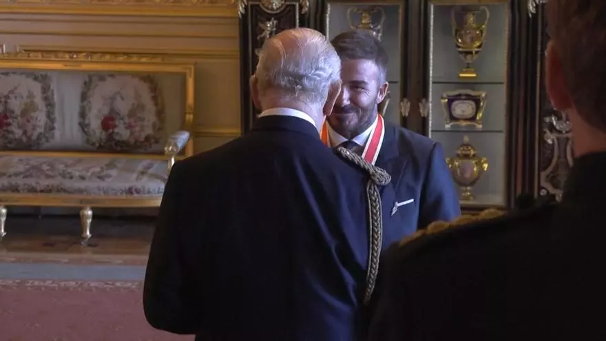 Sir David Beckham, nombrado caballero por el rey Carlos III