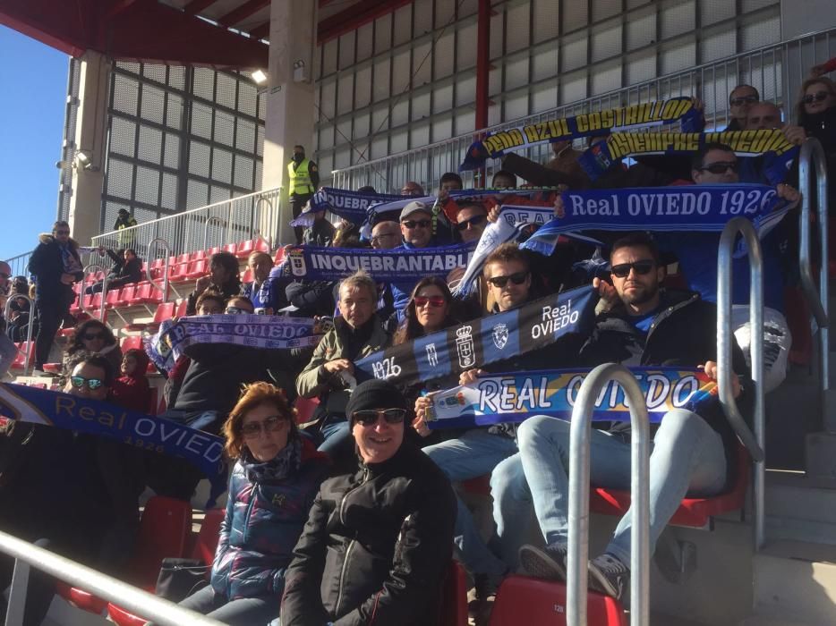 El oviedismo no dejó solo al equipo en su partido frente al Sevilla Atlético