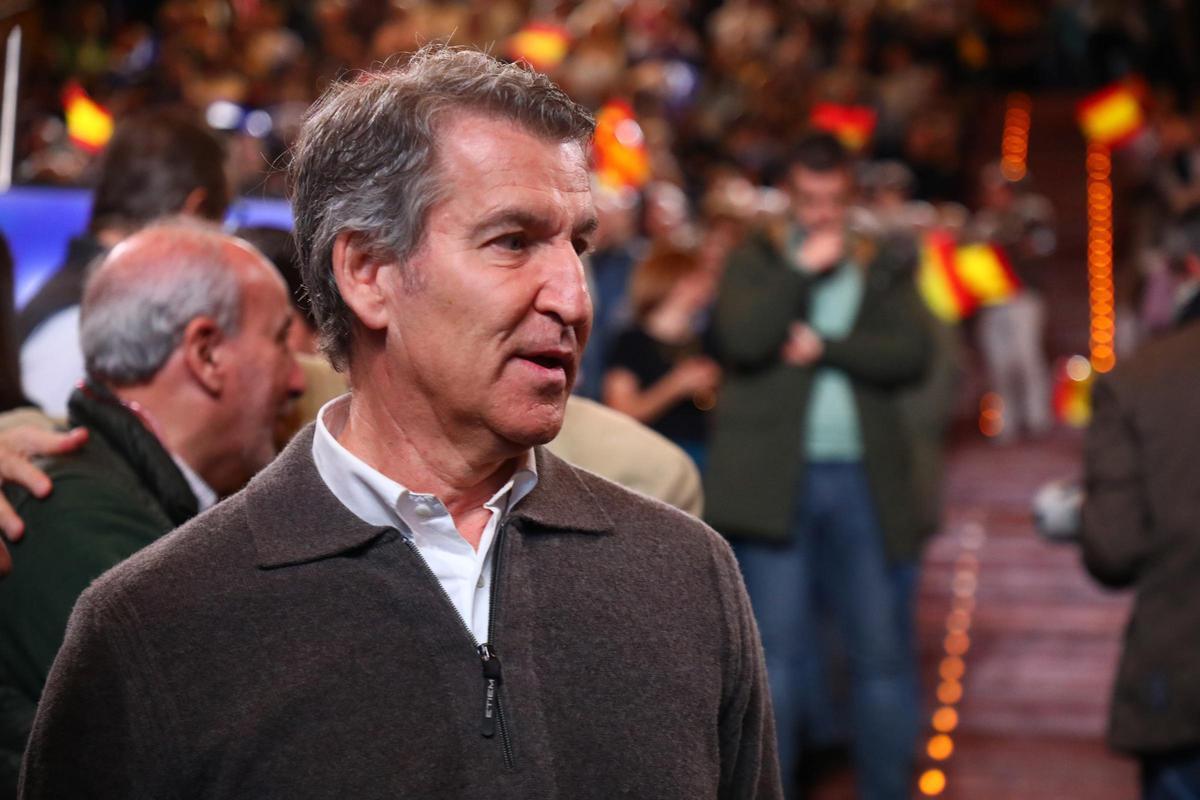 El presidente del Partido Popular, Alberto Núñez Feijóo.