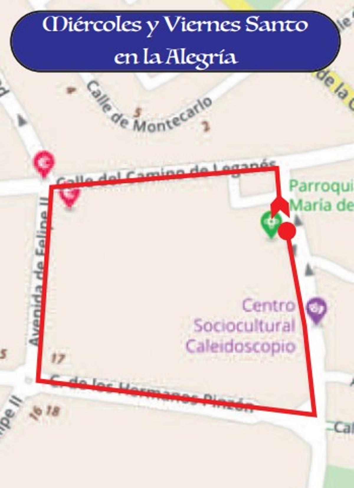 Así será el recorrido de la Procesión del Silencio de Móstoles