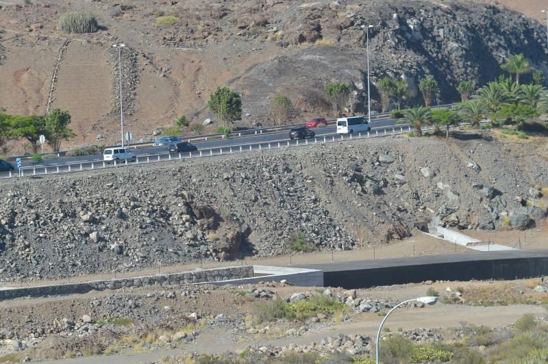 16-08-2018 LAS PALMAS DE GRAN CANARIA. Obra de la rotonda de El Veril. Fotógrafo: ANDRES CRUZ  | 16/08/2018 | Fotógrafo: Andrés Cruz