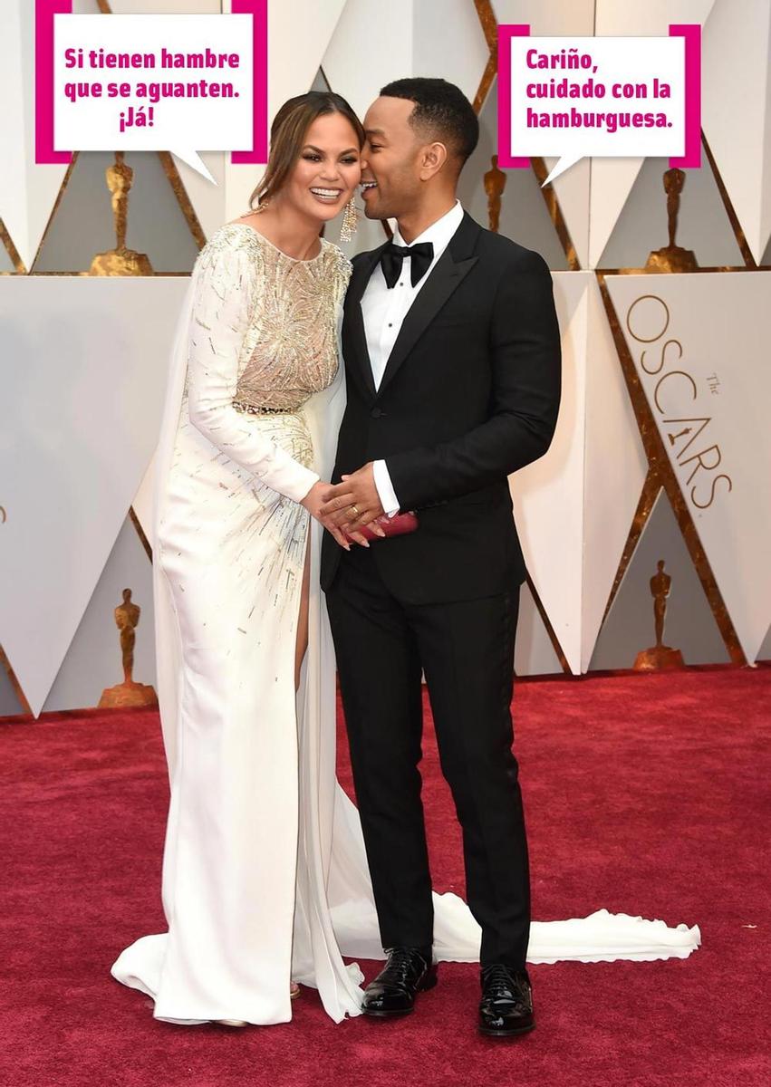 Oscar 2017: John Legend y Chrissy Teigen con vestido de Zuhair Murad