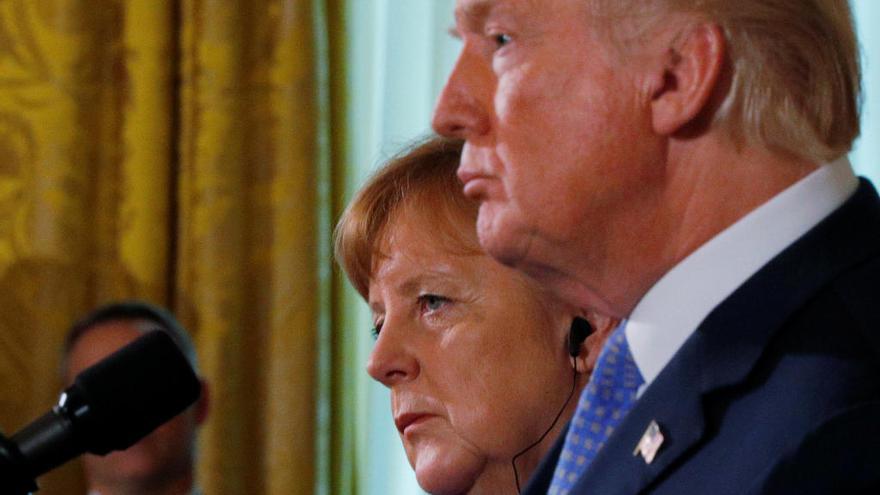 Merkel y Trump, en su última reunión.