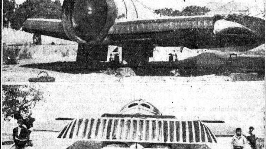 El «Aerogenio», invento del ingeniero Fernando Gallego, en una imagen de la prensa de la época. | Biblioteca Nacional