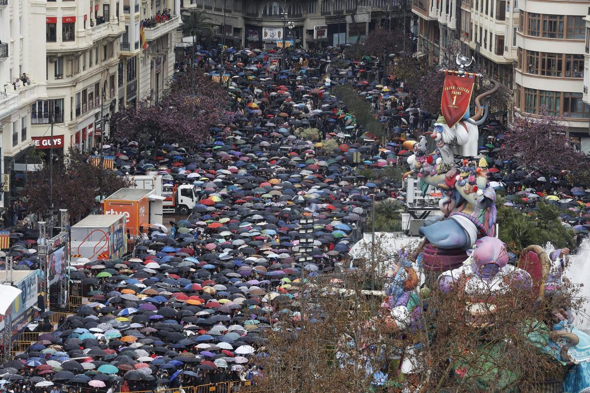 La mascletà del 17 de marzo, en imágenes