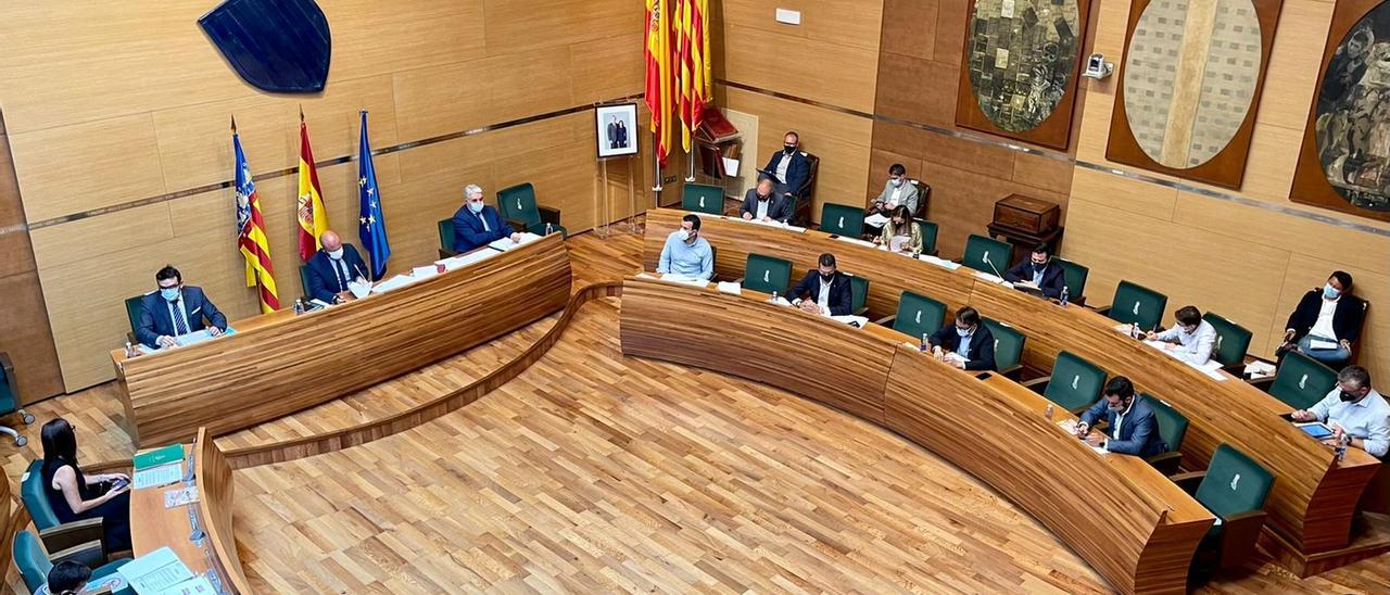 El pleno de hoy de la Diputación de Valencia.