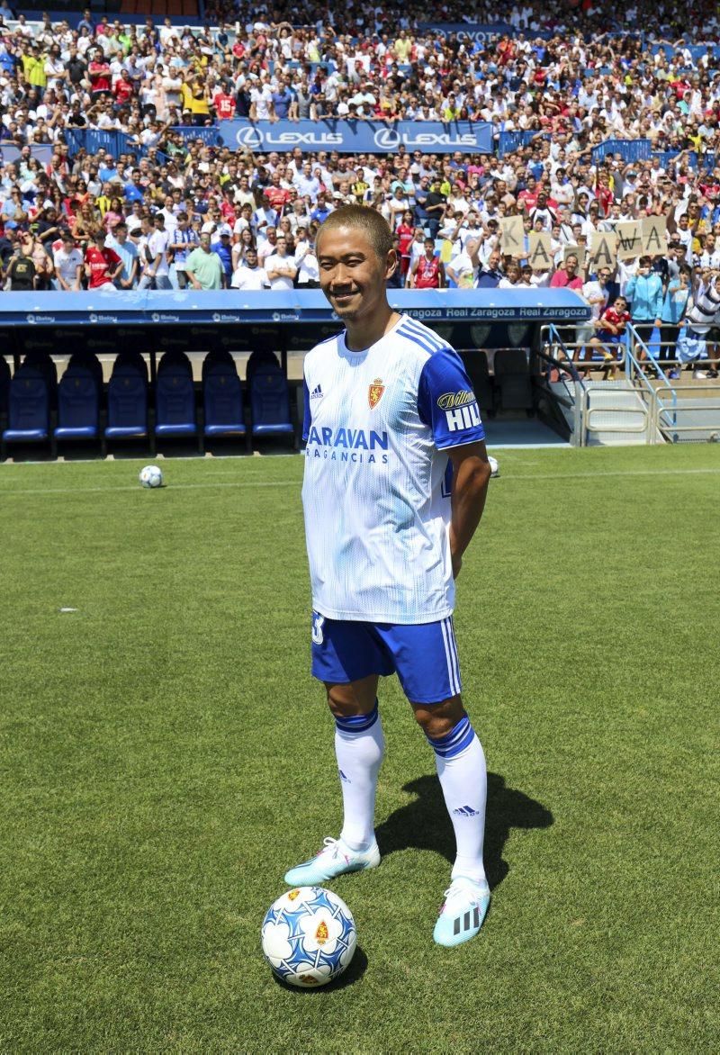 Presentación de Kagawa como jugador del Zaragoza