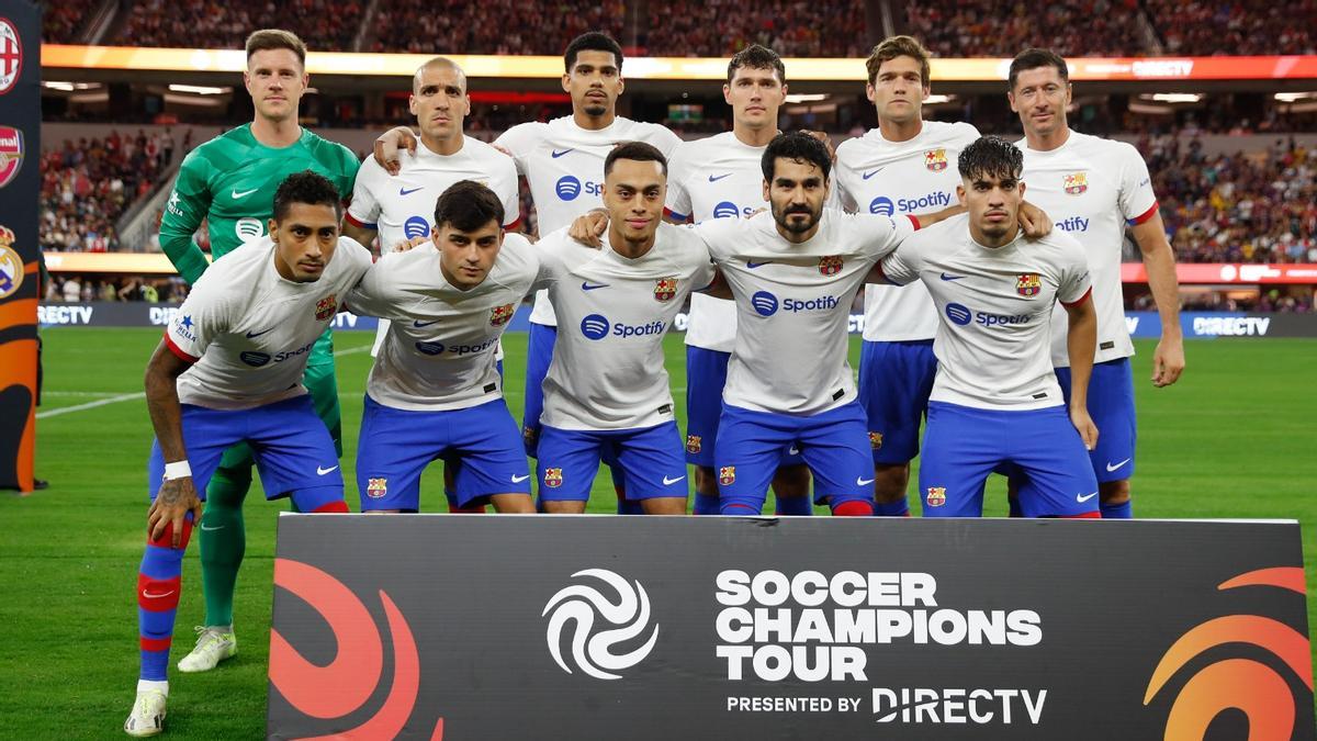 Estos fueron los titulares del Barça contra el Arsenal