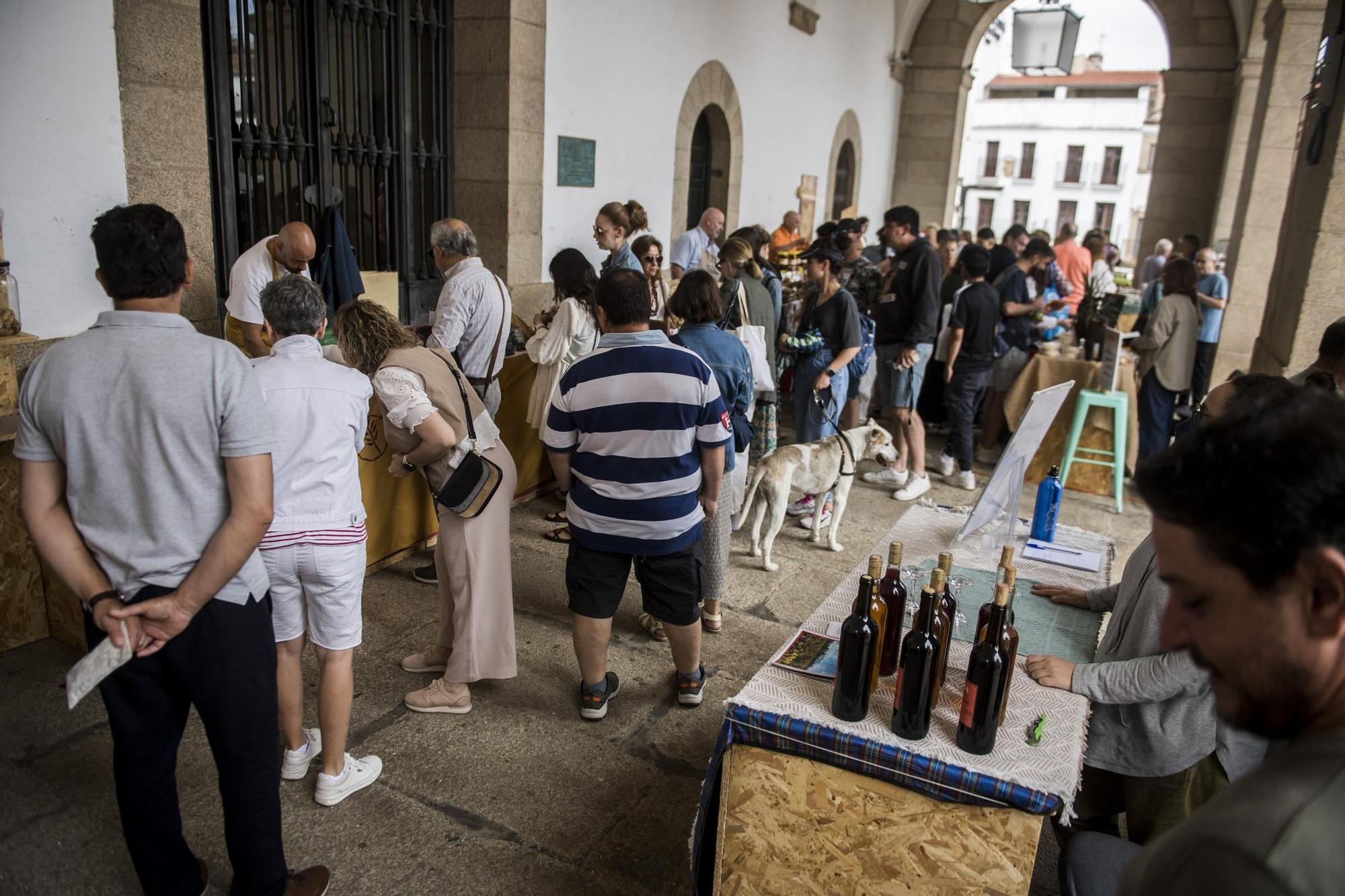 Las imágenes del biomercado este domingo en Cáceres