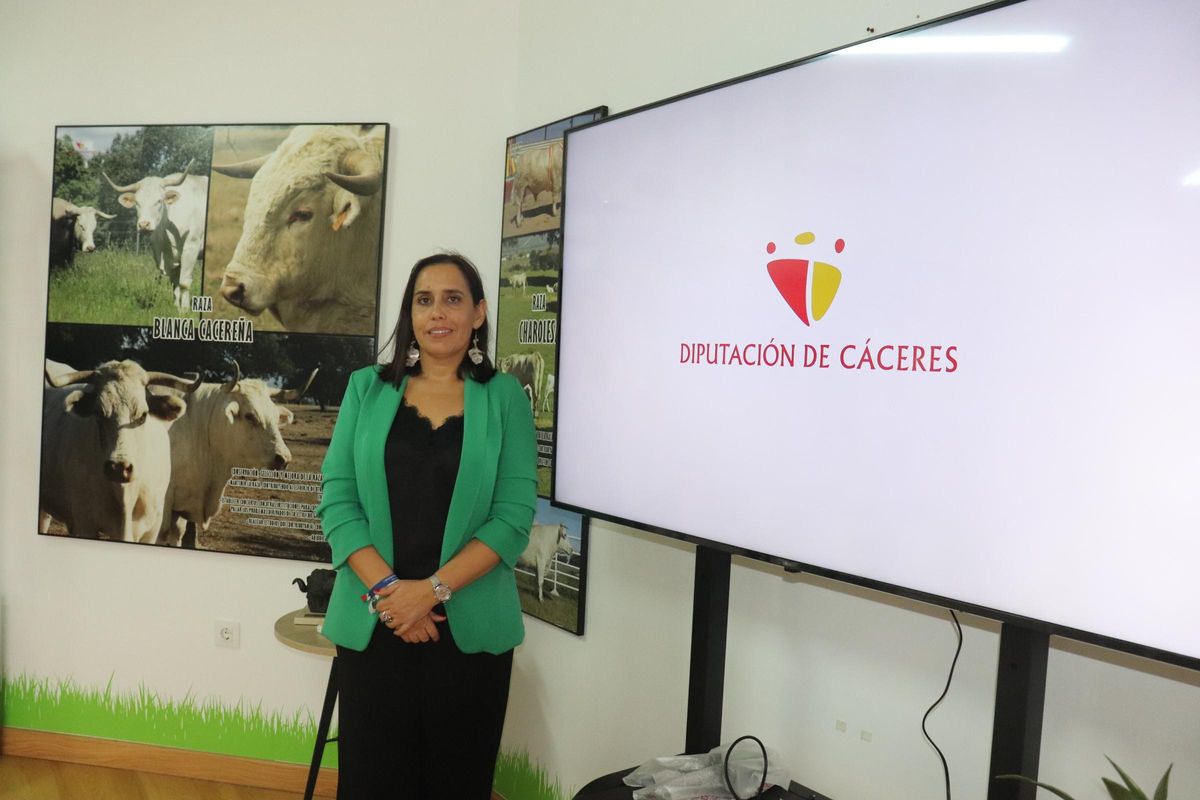 Ángélica García, diputada delegada del Área de Agricultura y Ganadería de la Diputación de Cáceres.