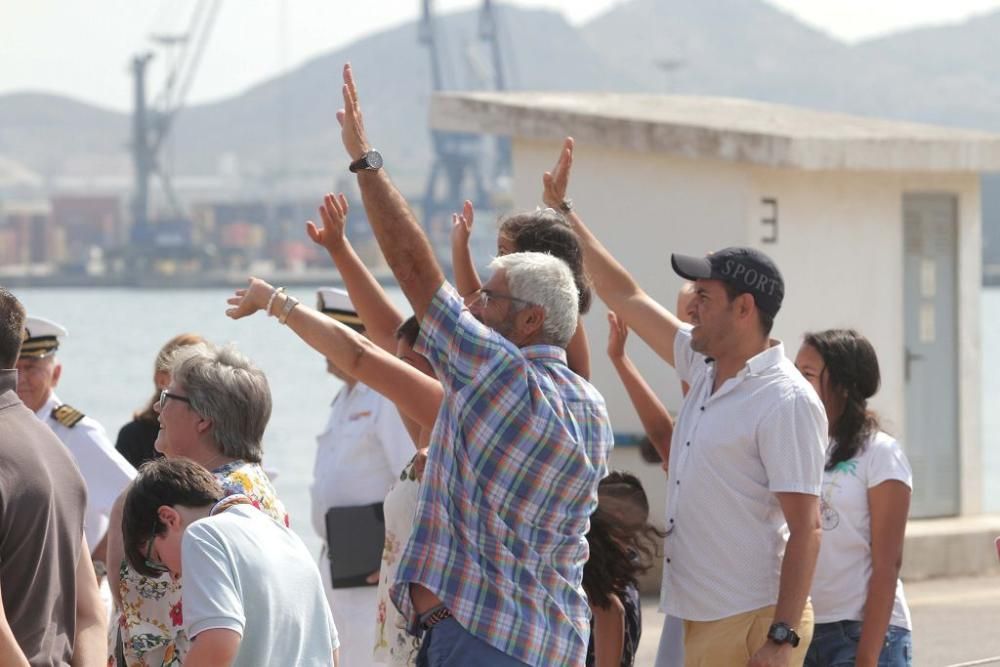 Llegada del buque Hespérides a Cartagena