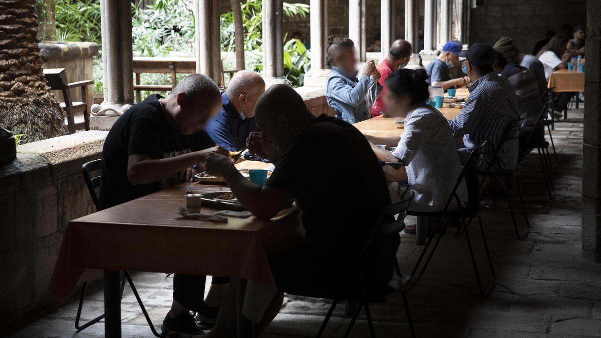 Comedor social de la parroquia de Santa Anna