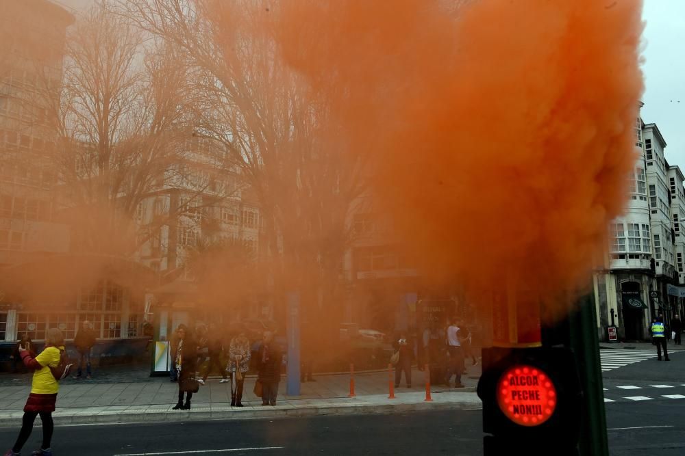 Manifestación en defensa del empleo en Alcoa