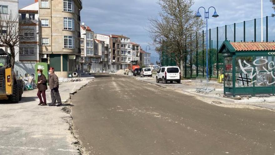 La avenida de Beiramara la altura del parque de Confín, ayer.