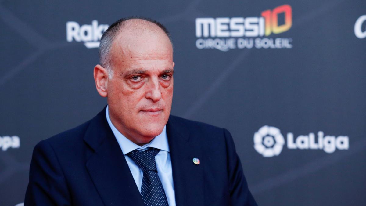 Javier Tebas, presidente de LaLiga, pretende que el fútbol español regrese el próximo 12 de junio.