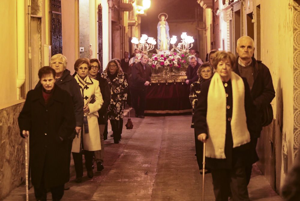 Procesión en Albalat dels Tarongers el día de su patrona.