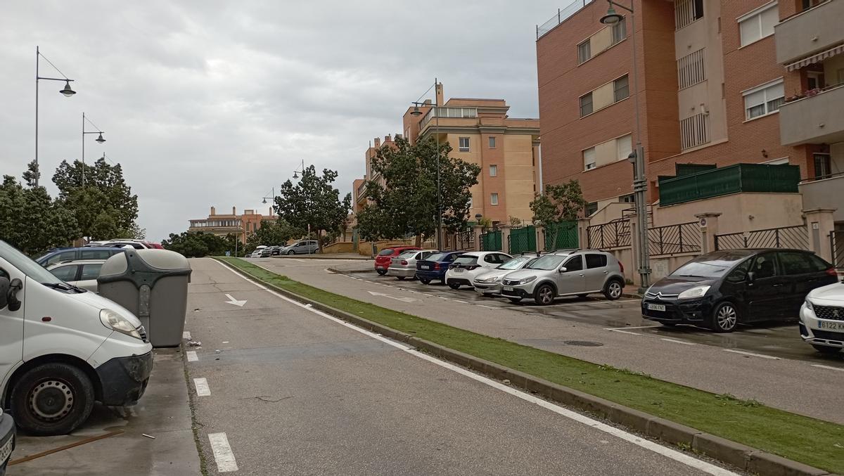 La calle en cuesta José Carrión de Mula.