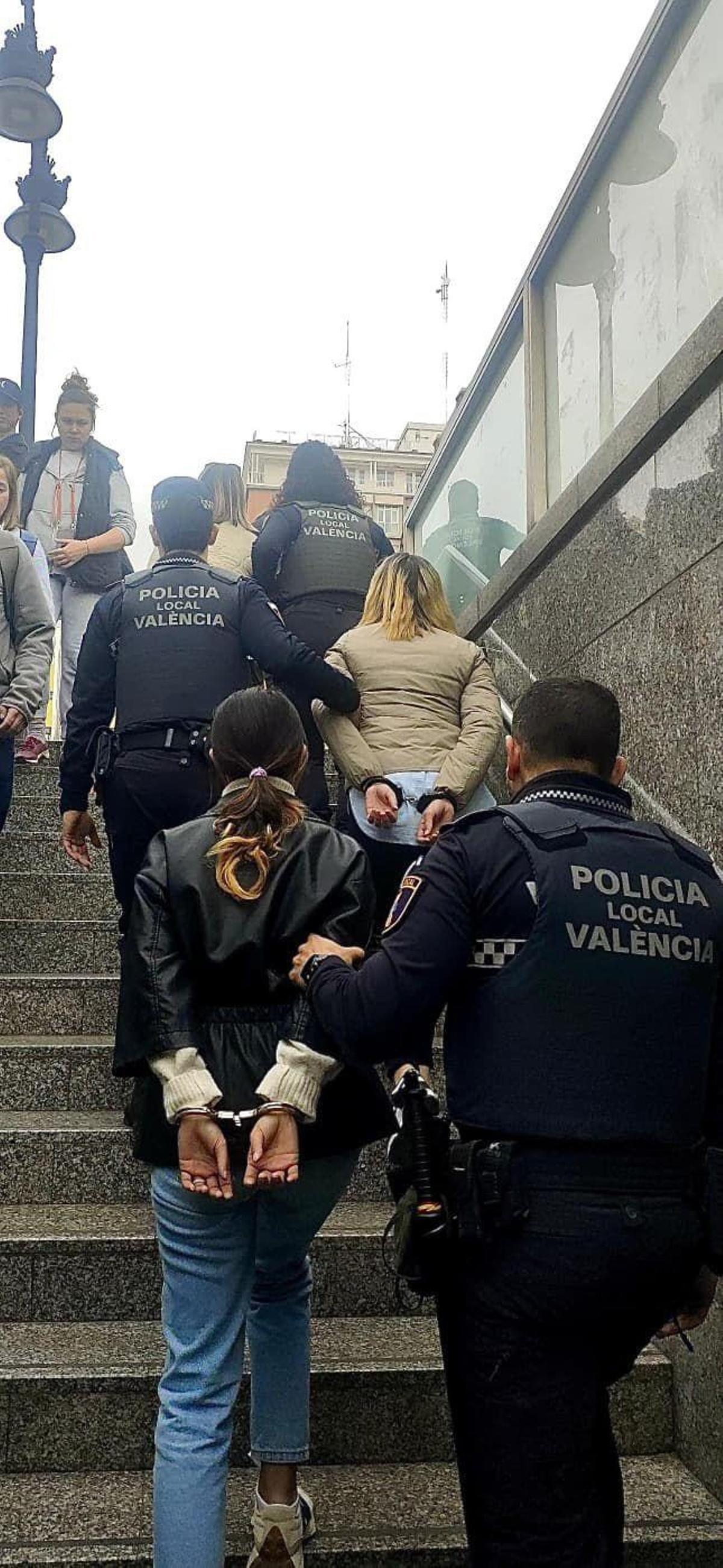 Imagen de la actuación policial
