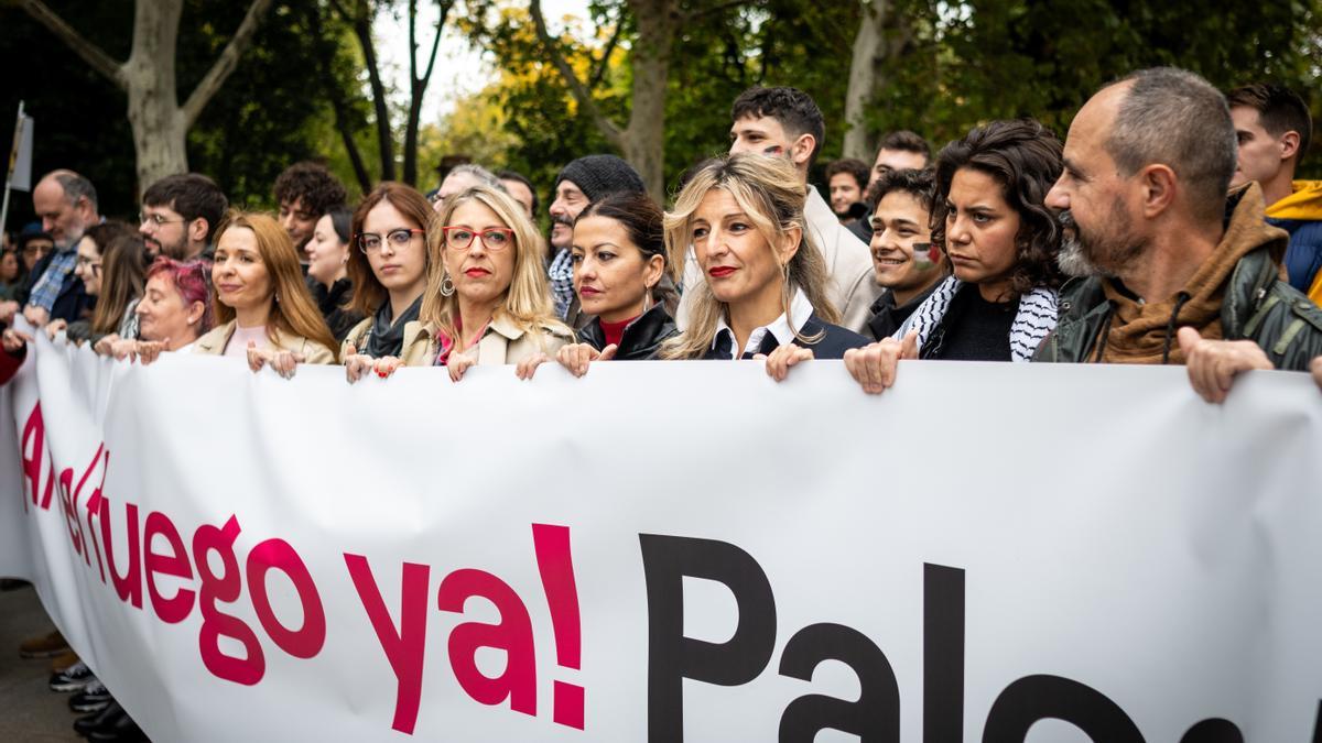 Yolanda Díaz pide que Israel depure sus responsabilidades por "crímenes de guerra"