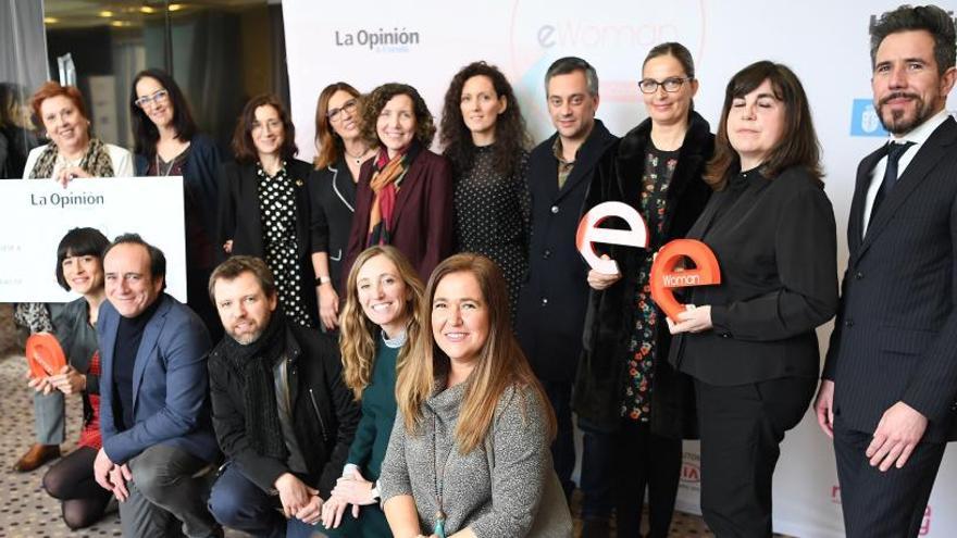 Premiados, ponentes, organizadores y patrocinadores del eWoman Coruña