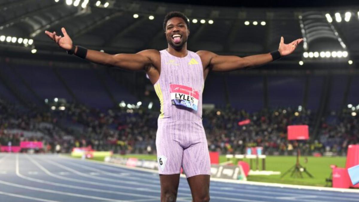 Noah Lyles brilló en el Olímpico de Roma
