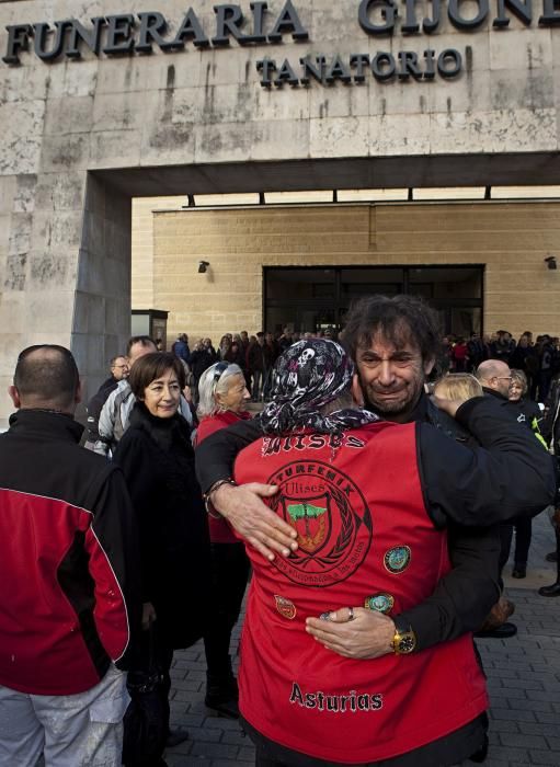 Despedida a José Julio Heres, "Chinorris", el motorista fallecido en la autopista "Y"