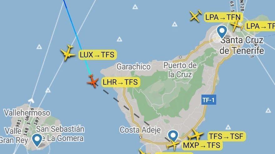 Una emergencia médica obliga a un aterrizaje de urgencia en Tenerife Sur
