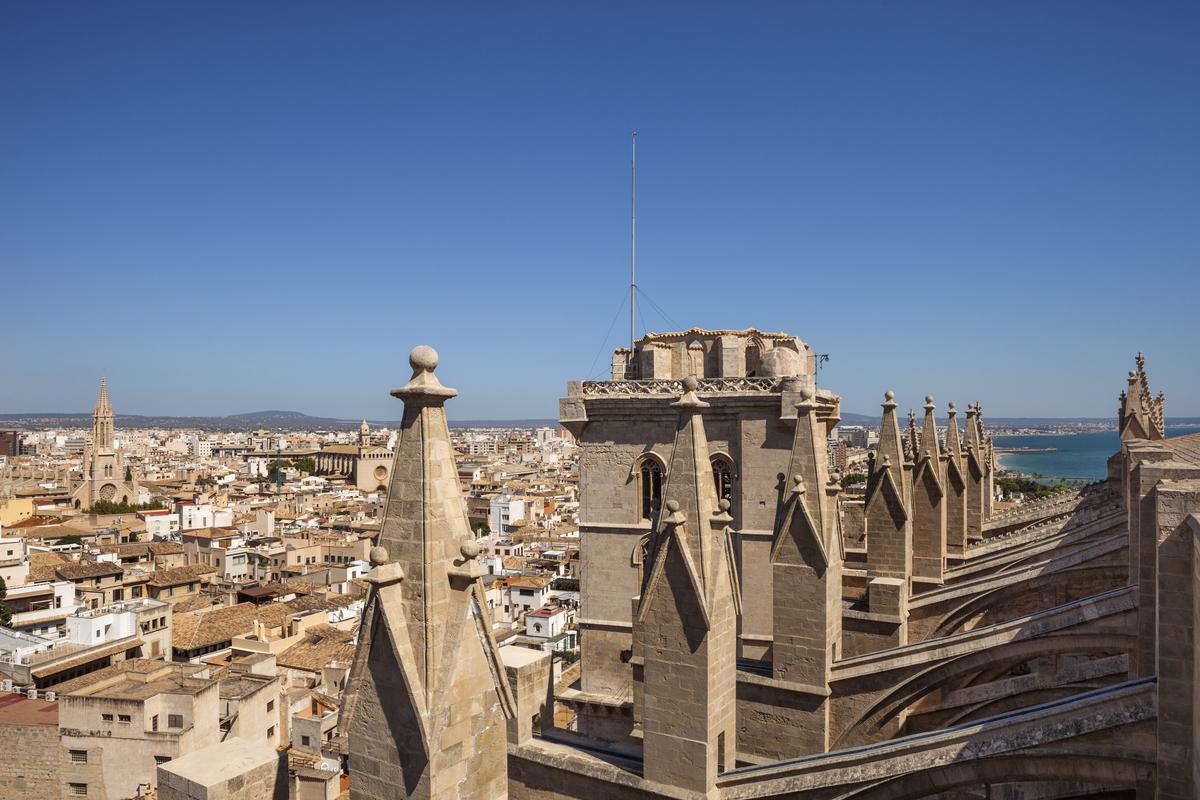 Vista panorámica de la ciudad desde las terrazas