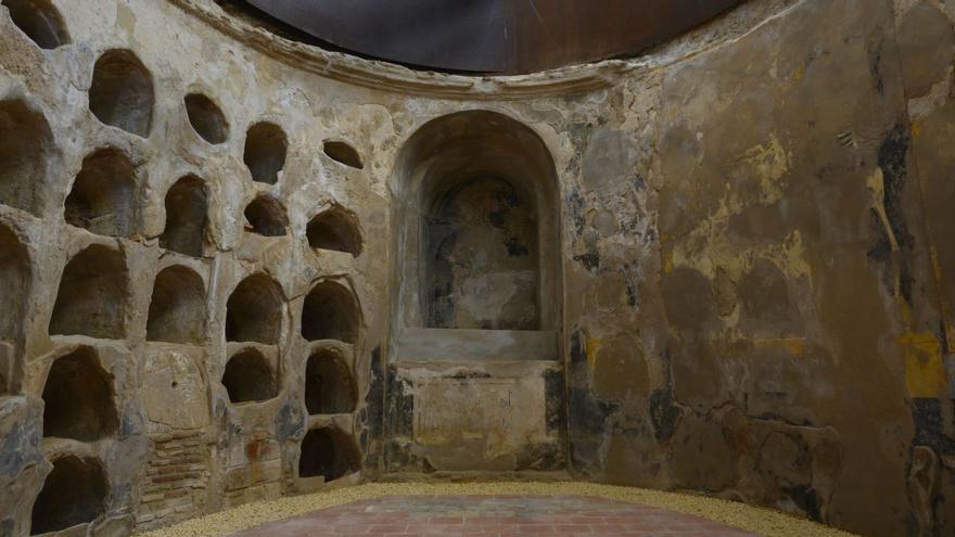 Cripta de la Muralla Púnica, ya restaurada. | IVÁN URQUÍZAR